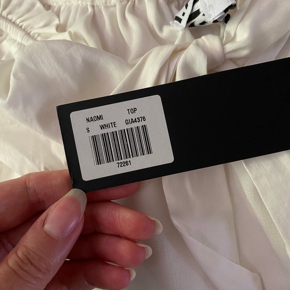 NWT I.AM.GAI Naomi Top White sz S - Picture 8 of 15